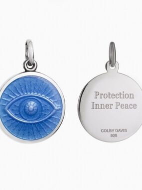 EVIL EYE “ PROTECTION AND INNER PEACE “ PENDANT STERLING SILVER PENDANT ONLY 925